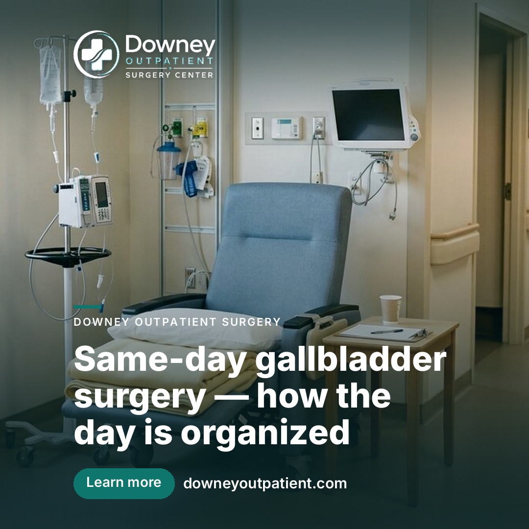 Same-day gallbladder surgery — how the day is organized