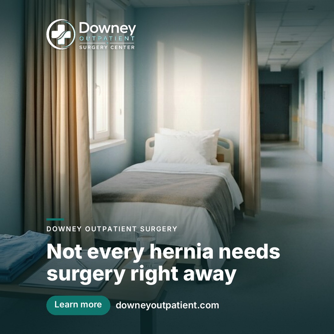 Not every hernia needs surgery right away